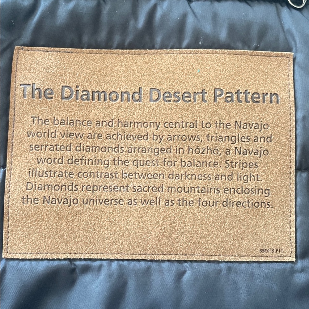 Pendleton Diamond Desert Pattern Black Puffer Ves… - image 5